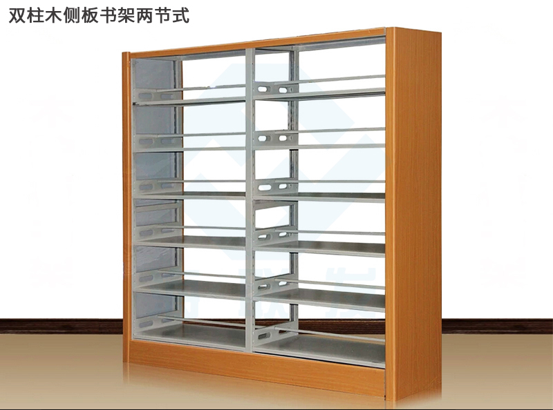 雙柱橡木側板書架 雙柱橡木側板書架